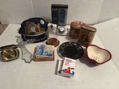Mixed Lot: Eagle Hat, Decorative Boxes, Carnival Cruise Cards, and More