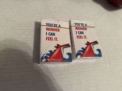 Mixed Lot: Eagle Hat, Decorative Boxes, Carnival Cruise Cards, and More