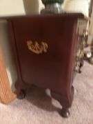 Bassett Three-Drawer Nightstand End Table, 26x16x22