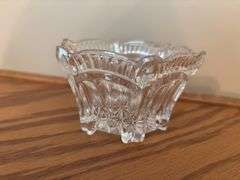 Collection of 8 Clear Pressed Glass Dishes