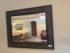 Large Ornate Framed Wall Mirror - 41 x 33 inches