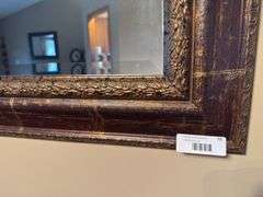 Large Ornate Framed Wall Mirror - 33x45 Inches