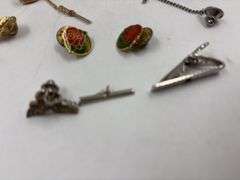 Collection of Tie Tacks, Tie Clips, and Cufflinks