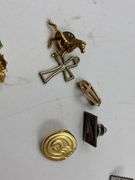 Mixed Lot of Jewelry Pins, Brooches, and Airplane Pin