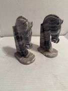 Pair of Stone Horse Head Bookends