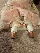 Collectible Porcelain Doll with Pink Dress