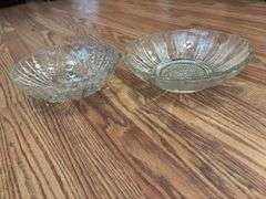 Set of Two Glass Bowls