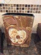 Decorative Ceramic Jar with Stand and Apple Vase