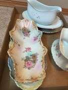 Decorative Gravy Boats and Floral Plates