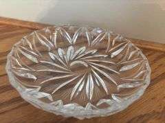 Collection of 8 Clear Pressed Glass Dishes