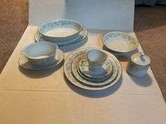 Noritake China Set - Blue Haven Pattern (service for 10)