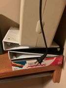 Metal Tool Box, Shredder, and Binders