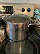 Stainless Steel Stock Pot with Lid and Tea Kettle