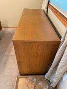 Wood Credenza with Drawers and Cabinet Space