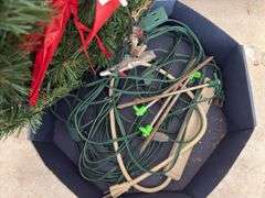 Pre-Lit Holiday Wreath with Ornaments and Light Cables