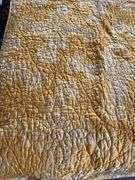 Handmade Yellow Floral Quilt
