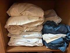 Assorted Bedding - Flat Sheets, Fitted Sheets, Pillowcases