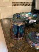 (6) Pieces Carnival Glass Set