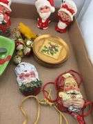 Assorted Christmas Decorations and Figurines