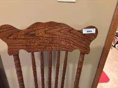 Oak Chair with Woven Seat