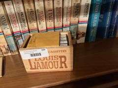 Collection of Dana Fuller Ross Books, Other Westerns, and Louis L'Amour Cassettes