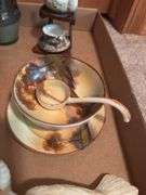 Box Lot of Decorative Items: Teacups, Dishes, Figurines, and More