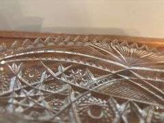 Collection of 8 Clear Pressed Glass Dishes