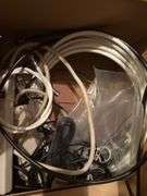 Assorted Electronics Lot Including Philips Monitor and Assorted Cables