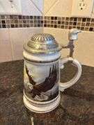 Collectible "America the Beautiful" Beer Stein with Eagle Design