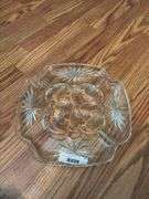 Crystal Serving Set: Decorative Bowl and Divided Dish