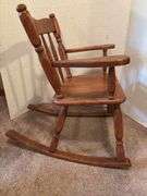 Teddy Bears with Wooden Rocking Chair
