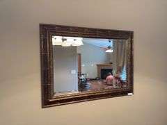 Large Ornate Framed Wall Mirror - 33x45 Inches
