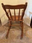 Teddy Bears with Wooden Rocking Chair