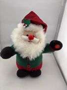 Lot of Decorative Christmas Holiday Plush Dolls - Santa, Gingerbread, Snowman, Elf, Angel