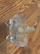 Pressed Glass Bowls and Baskets - 4 Pieces