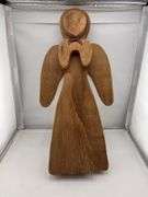 Christmas Decor Lot: Waterford Ornaments, Wooden Angel, Nativity Scene Figurines, & More