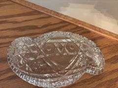Collection of 8 Clear Pressed Glass Dishes
