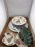 Holiday Themed Serving Dishes and Plates Set