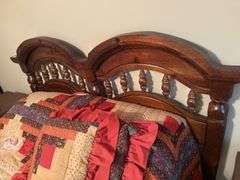 Full Size Bed with Quilt & Serta Mattress