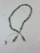 Turquoise Colored Bead Necklace and Earrings Set