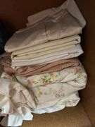 Assorted Bedding - Flat Sheets, Fitted Sheets, Pillowcases
