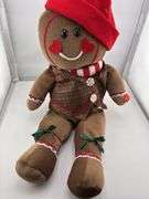 Lot of Decorative Christmas Holiday Plush Dolls - Santa, Gingerbread, Snowman, Elf, Angel