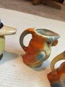 Set of Four Bird Themed Creamer Pitchers