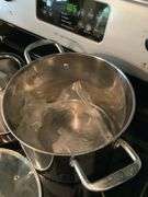 Stainless Steel Stock Pot with Lid and Tea Kettle