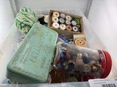 Sewing Lot - Thread, Yarn, Buttons, and More