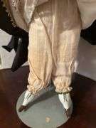 Victorian Era China Head Doll with Feathered Hat