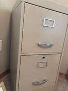 Two-Drawer Metal Filing Cabinet