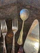 Silver Plated Flatware Set: Spoons, Forks, Knives and Serving Pieces