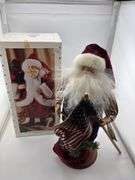 Collection of Hand Painted Porcelain Old World Santa Figurines
