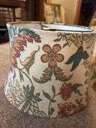 Pair of Floral Patterned Lamp Shades